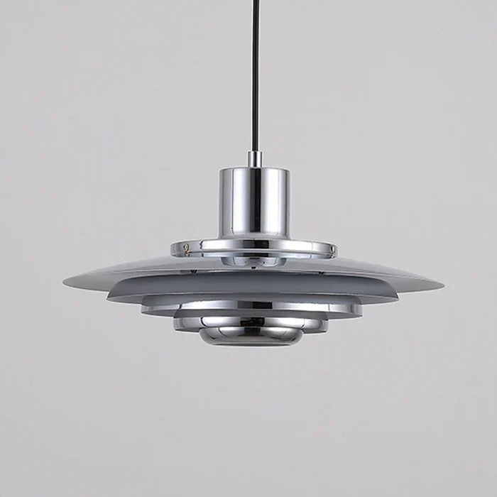 Retro Aluminium Pendant Light – Layered LED Ceiling Lamp
