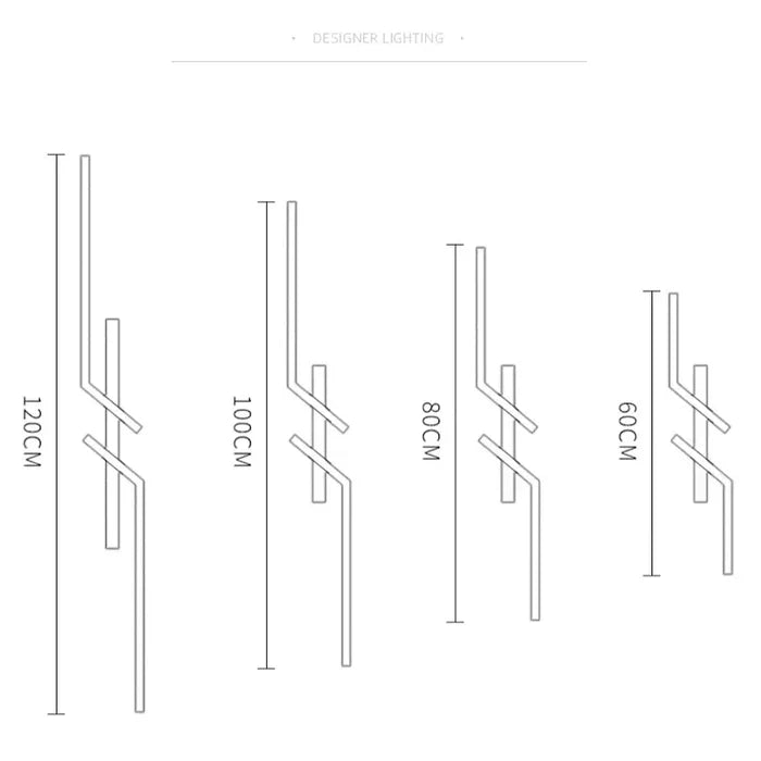 Geometric LED Ceiling Light – Modern Linear Design
