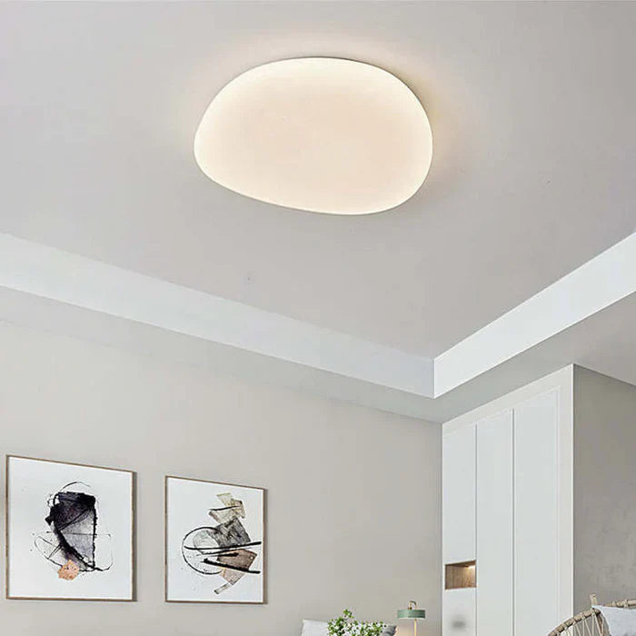 Organic LED Ceiling Light – Natural Stone Shape