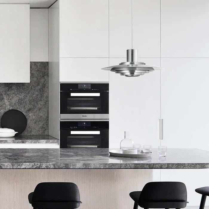Retro Aluminium Pendant Light – Layered LED Ceiling Lamp