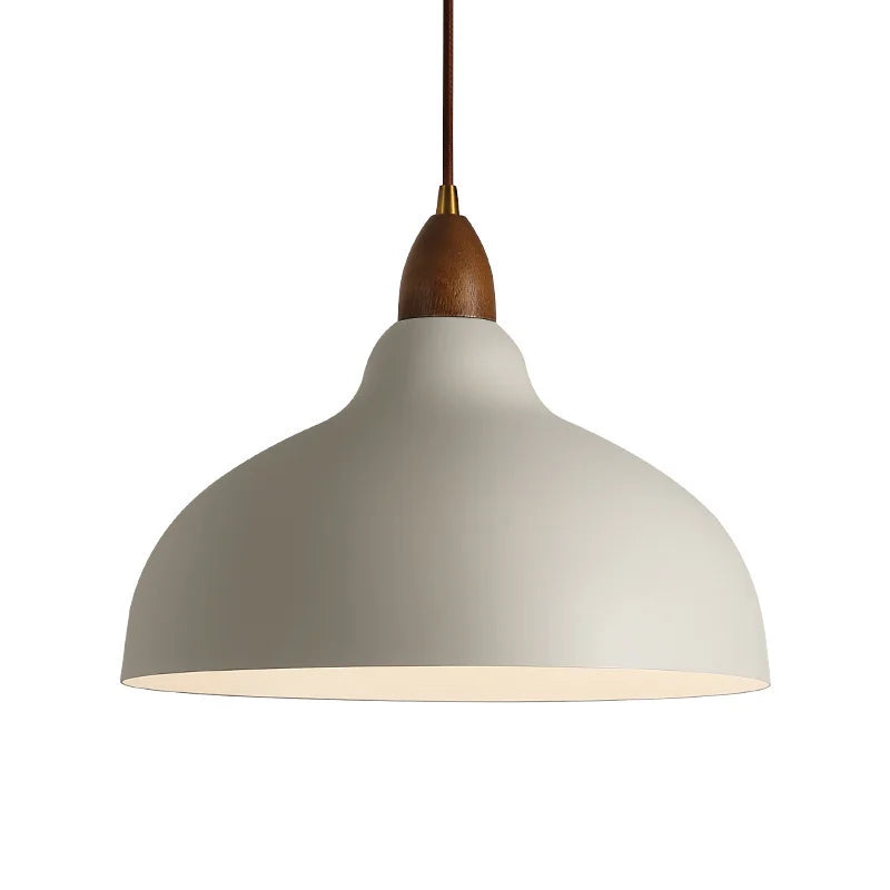 Modern Pendant Light with Wooden Accent – Minimalist Design