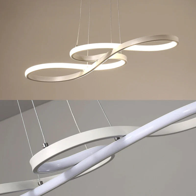 LED Pendant Chandelier in the Shape of Musical Notes – Creative Modern Ceiling Lighting