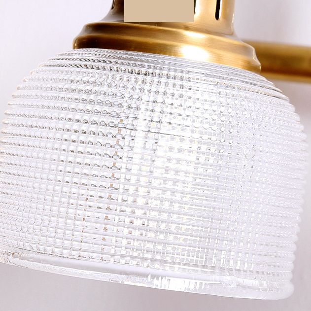Ribbed Glass Wall Light with Arched Arms, 1, 2 or 3 Light - Arrielight
