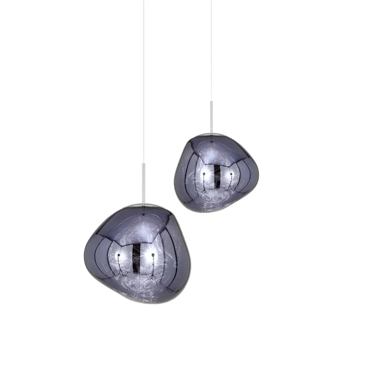 Molten Mirrored Acrylic Ceiling Pendant - Arrielight