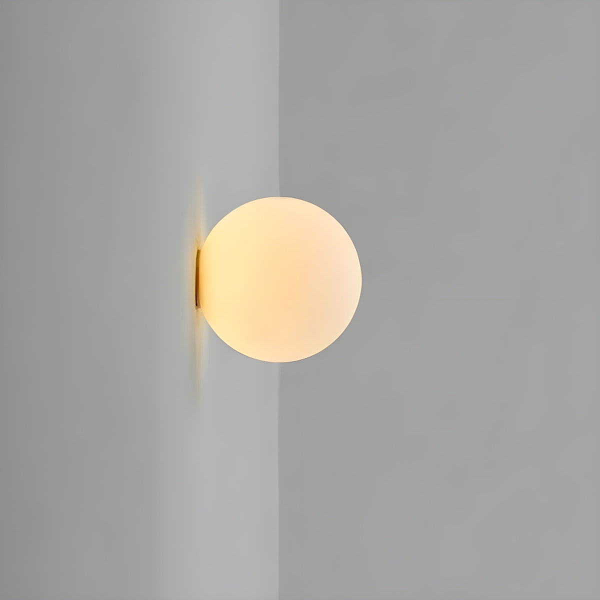 Frosted Glass Globe Wall Light - Arrielight