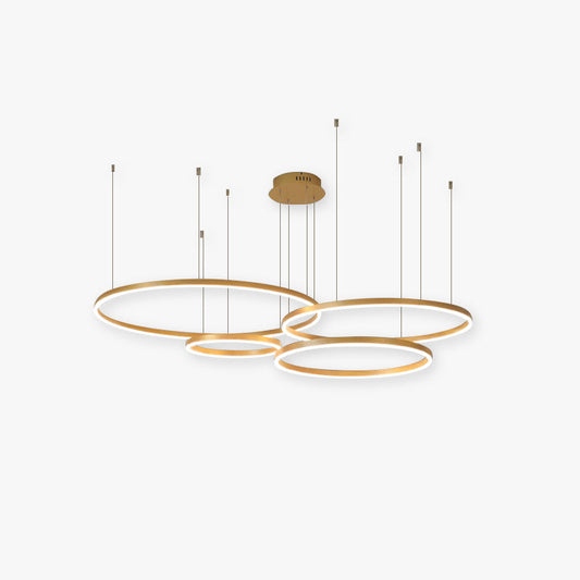 Brushed Metal Ring LED Ceiling Pendant - Arrielight