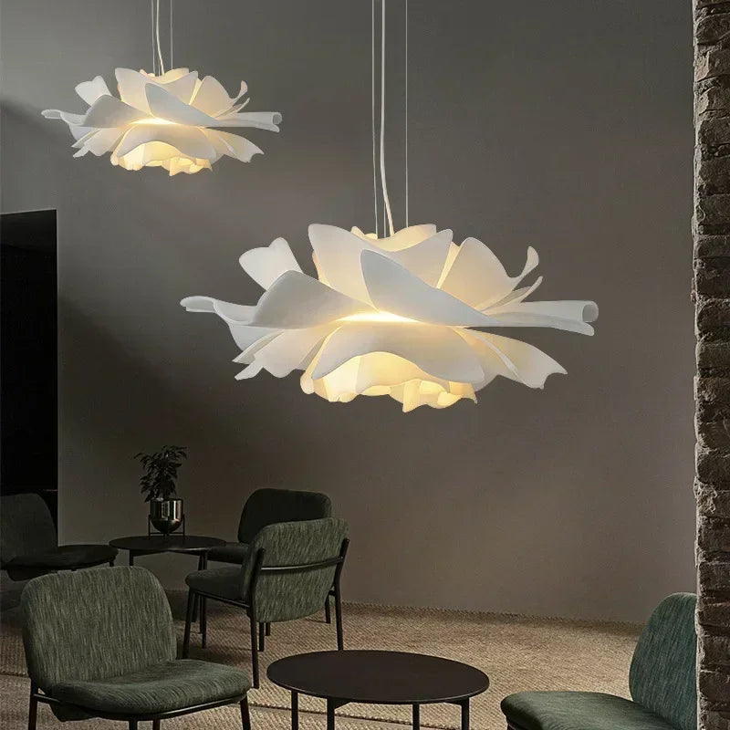 Lotus Flower Pendant Light – Decorative Ceiling Lamp with Layered Shade