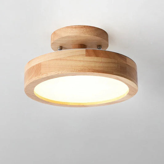 Modern Wooden LED Ceiling Light