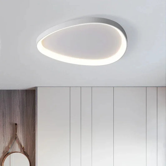 Asymmetric LED Ceiling Light – Modern Semi-Flush Mount