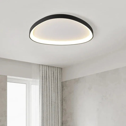 Asymmetric LED Ceiling Light – Modern Semi-Flush Mount