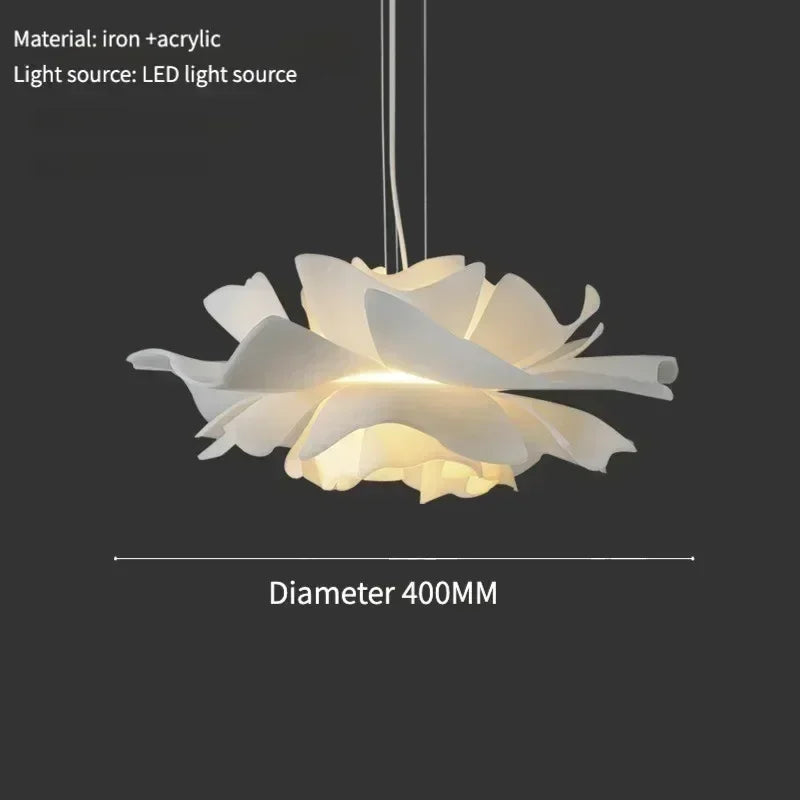 Lotus Flower Pendant Light – Decorative Ceiling Lamp with Layered Shade