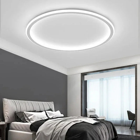 Modern Round LED Ceiling Light – Minimalist Scandinavian Design