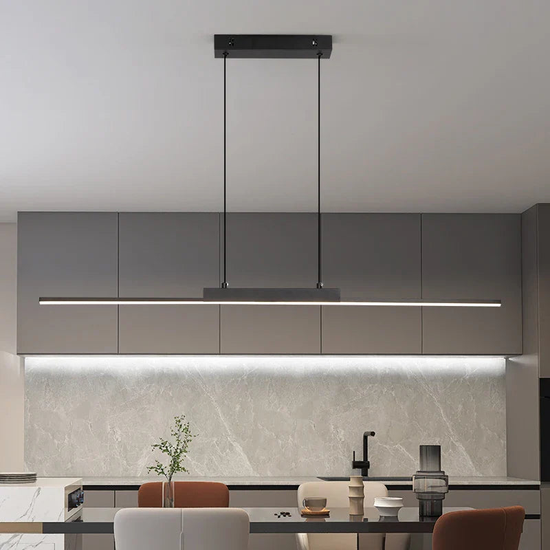 Modern Horizontal LED Pendant Light for Dining Table