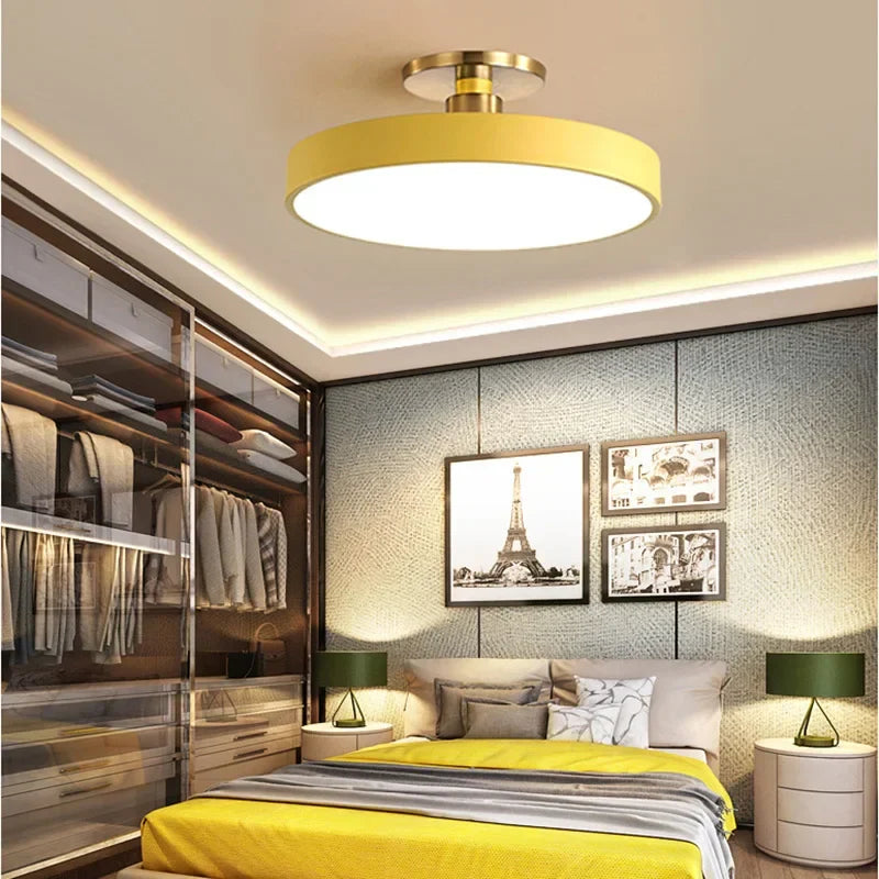 Scandinavian Style Round LED Ceiling Light