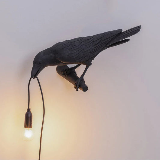 Raven Table Lamp – Decorative Design with Bulb