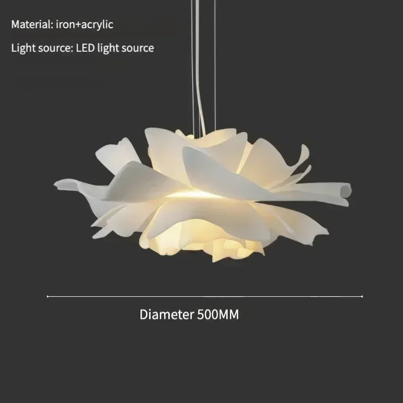Lotus Flower Pendant Light – Decorative Ceiling Lamp with Layered Shade