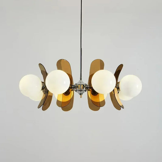 Retro Bauhaus Pendant Light with Globe Shades