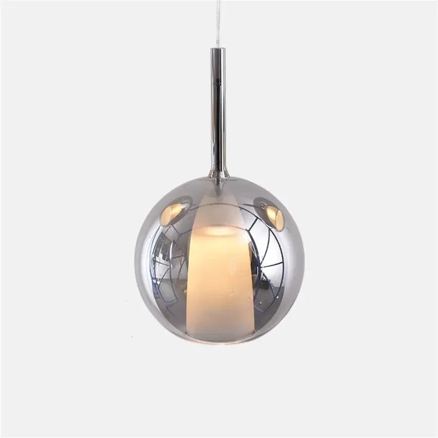 Modern Pendant Light with Glass Shades – Smoked Glass Cluster Ceiling Lamp