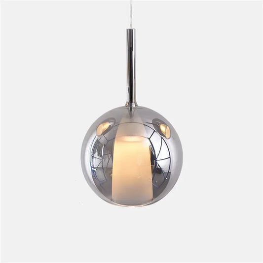 Modern Pendant Light with Glass Shades – Smoked Glass Cluster Ceiling Lamp