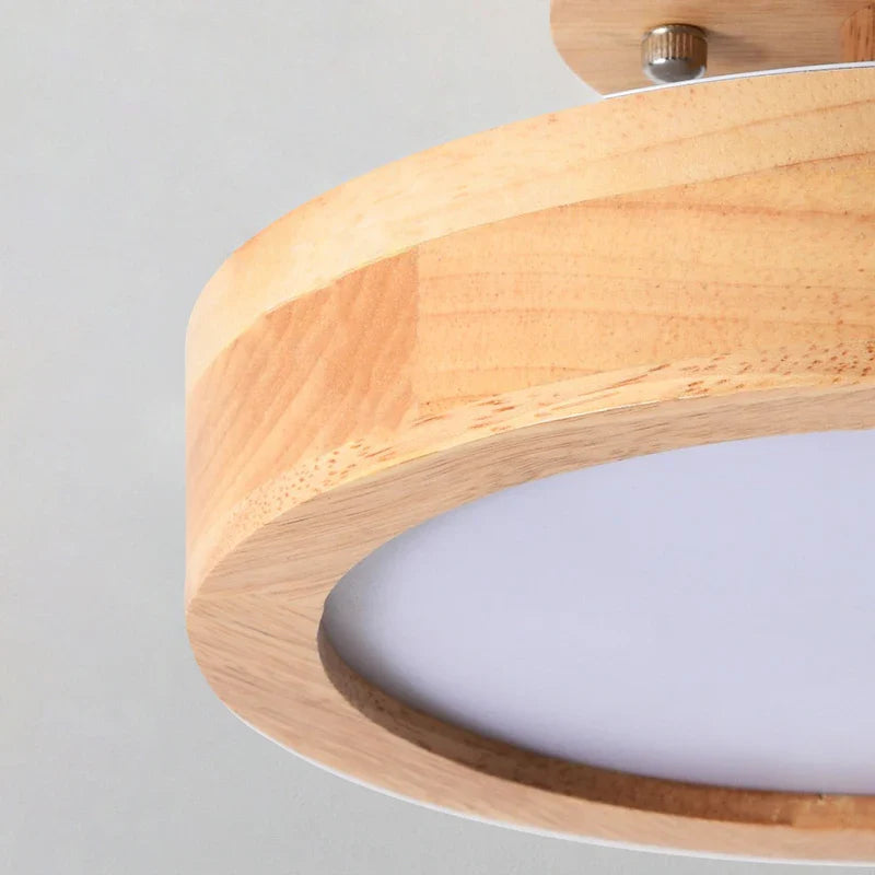 Modern Wooden LED Ceiling Light