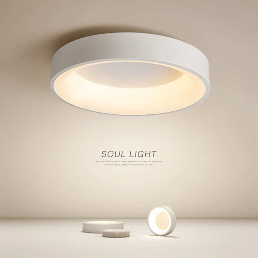 Modern Round LED Ceiling Light – Minimalist Flush Mount Design