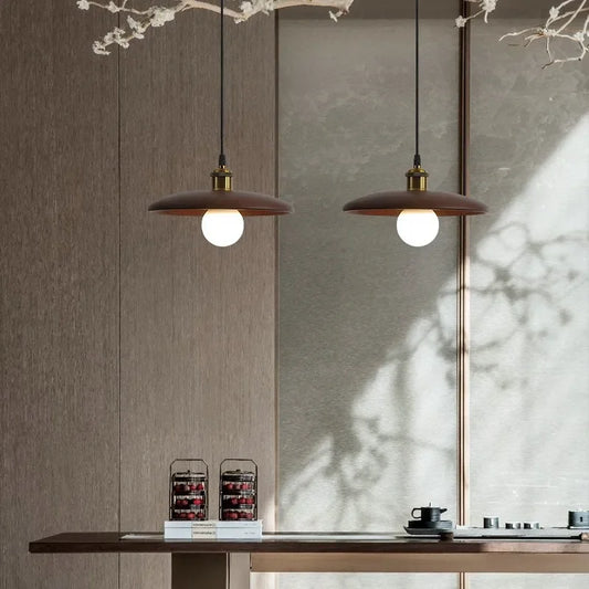 Scandinavian Wooden Pendant Light – Minimalist Ceiling Lamp