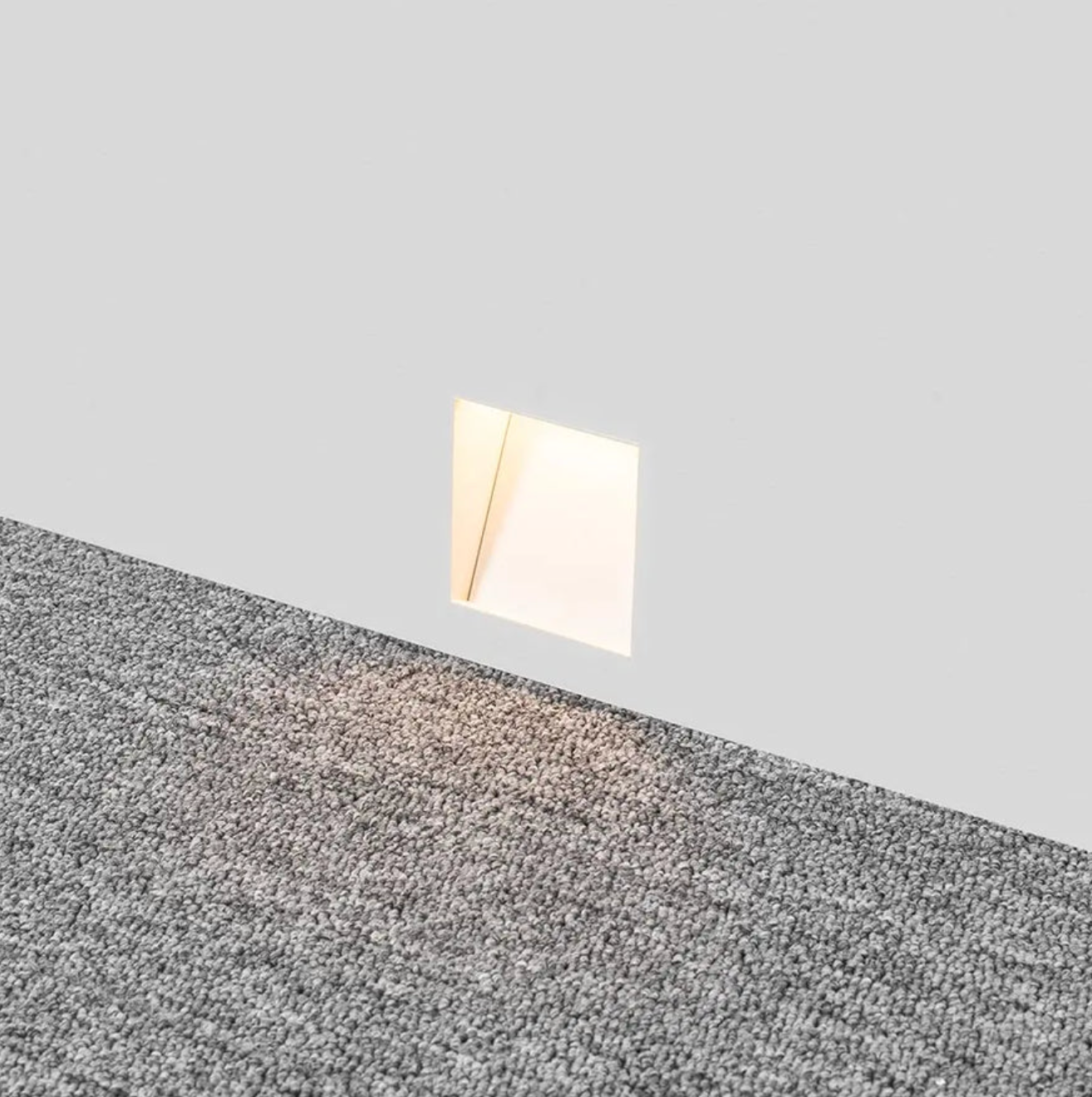 Recessed LED Stair Light – Square Wall-Mounted Step Light