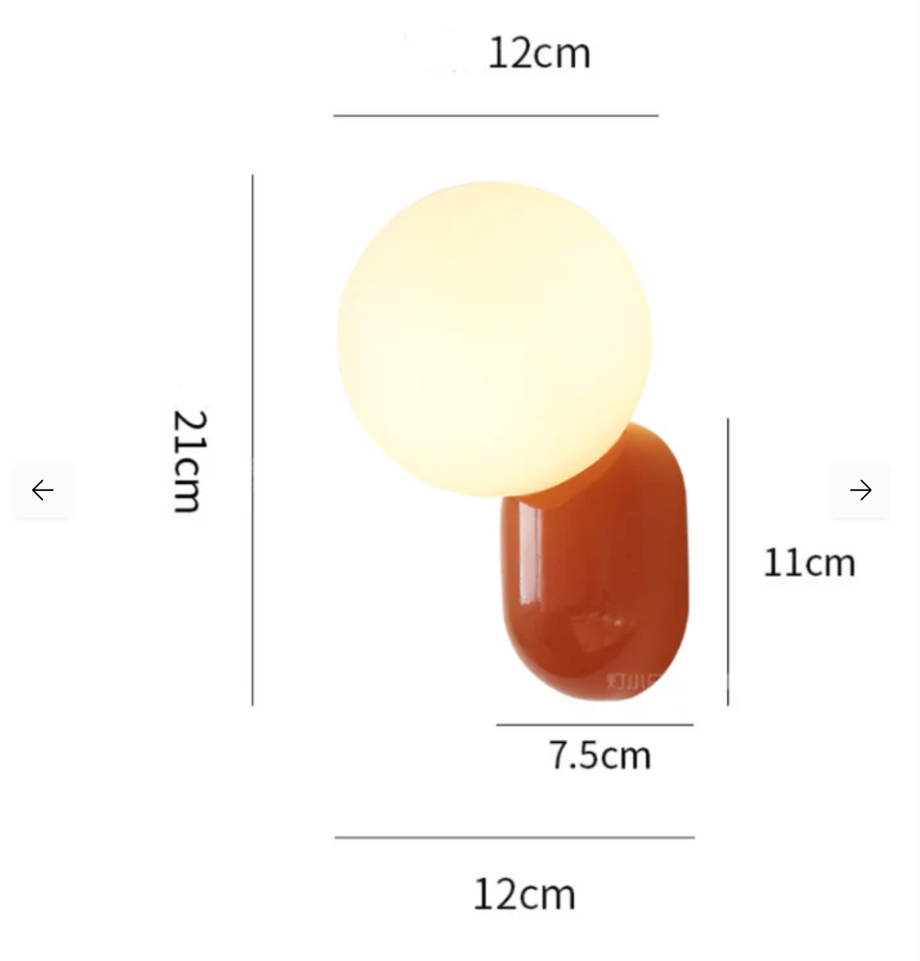 Modern Globe LED Wall Light – Designer Spherical Wall Light