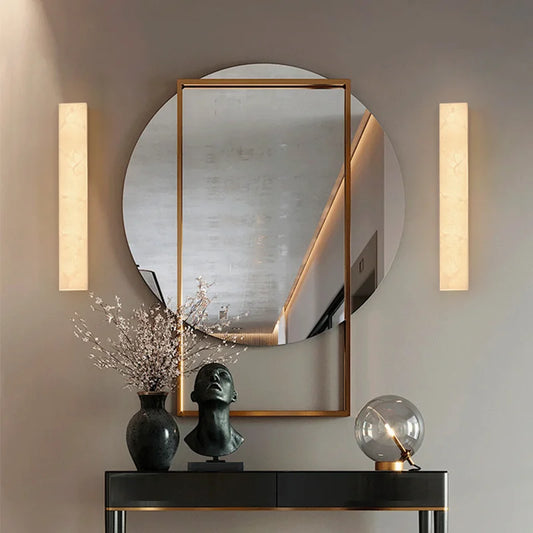 Natural Stone LED Wall Light – Premium Vertical Design