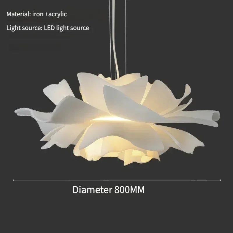 Lotus Flower Pendant Light – Decorative Ceiling Lamp with Layered Shade