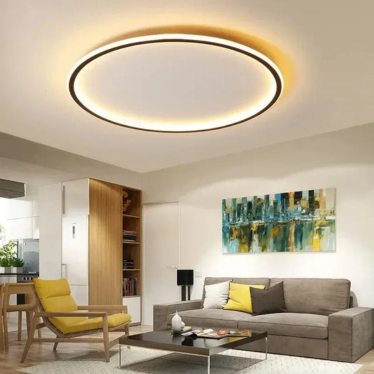 Modern Round LED Ceiling Light – Minimalist Scandinavian Design