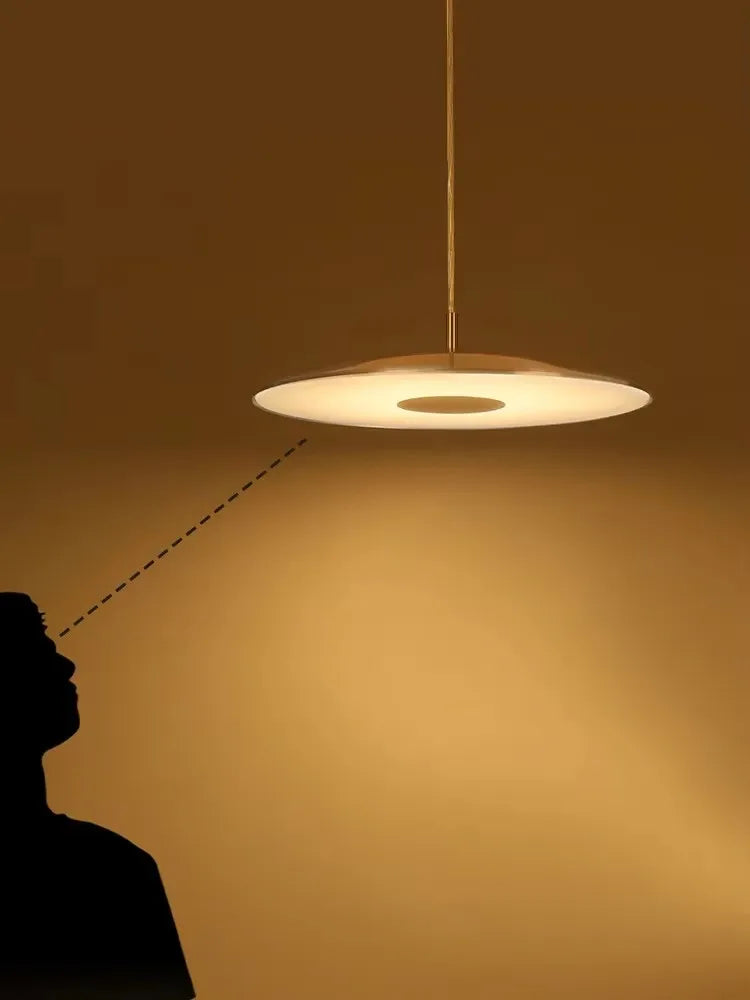 Slim LED Pendant Light – Modern Disc-Shaped Ceiling Lamp