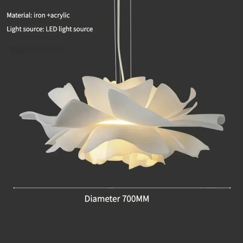 Lotus Flower Pendant Light – Decorative Ceiling Lamp with Layered Shade