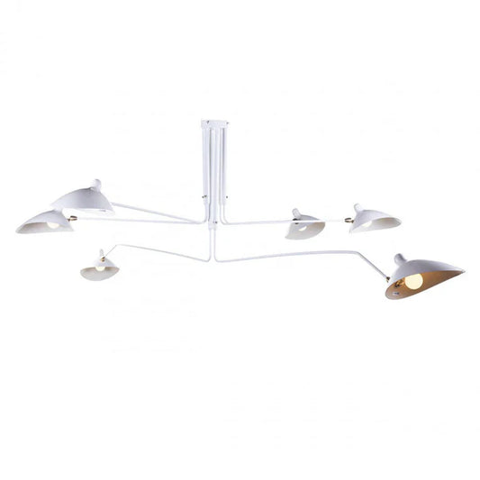 Black Ceiling Light with Rotating Arms – Modern Adjustable Chandelier
