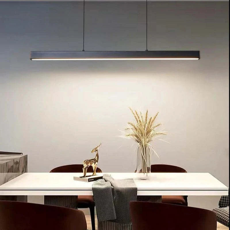 Modern Horizontal LED Pendant Light for Dining Table