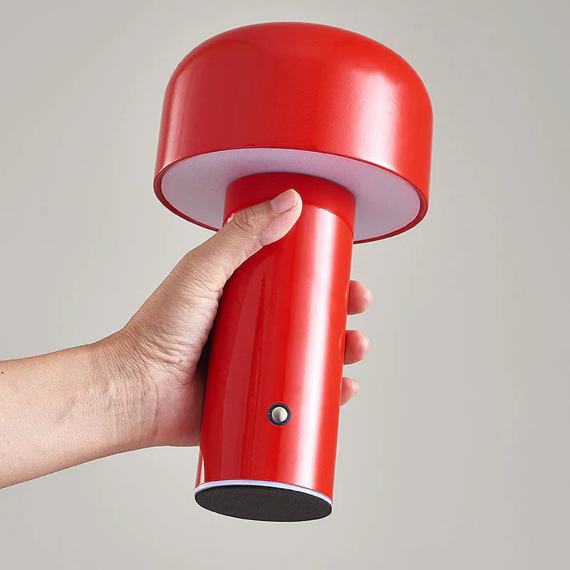 Mushroom LED Table Lamp – Portable, Rechargeable & Touch Control