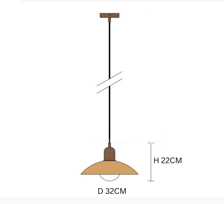 Modern Pendant Light with Two-Tone Design