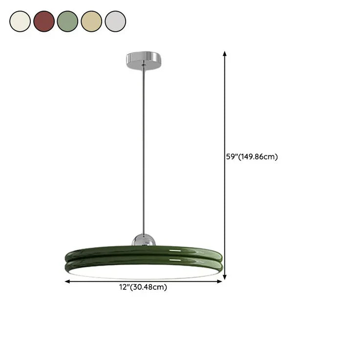 Modern Disc-Shaped Pendant Light – Minimalist LED Lighting for Dining and Living Room