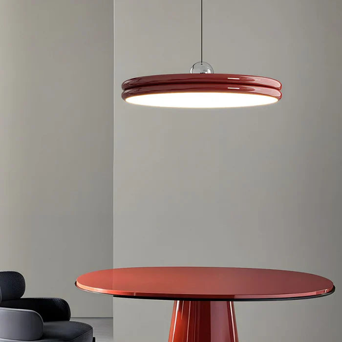 Modern Disc-Shaped Pendant Light – Minimalist LED Lighting for Dining and Living Room