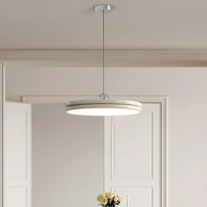 Modern Disc-Shaped Pendant Light – Minimalist LED Lighting for Dining and Living Room
