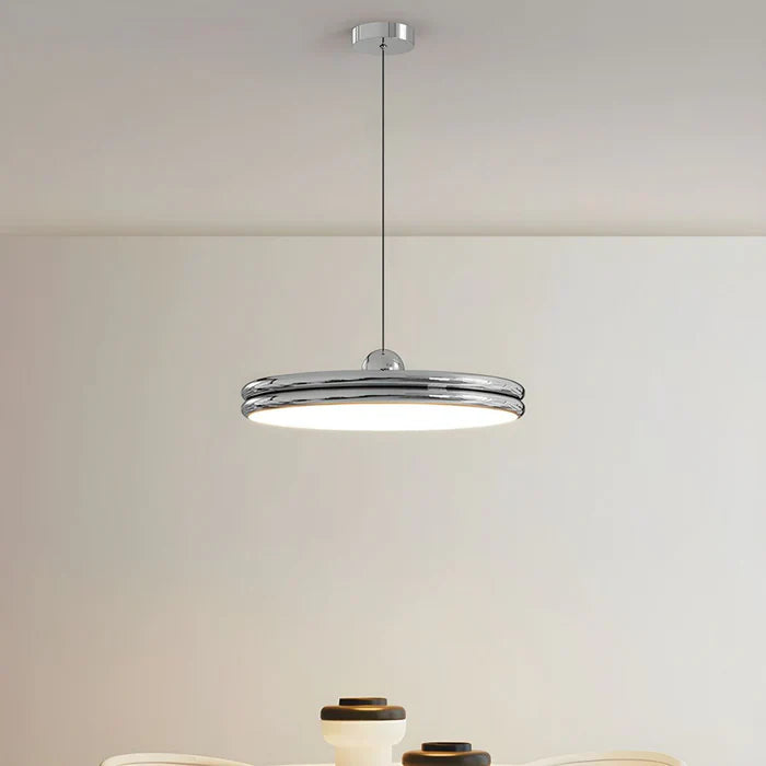 Modern Disc-Shaped Pendant Light – Minimalist LED Lighting for Dining and Living Room