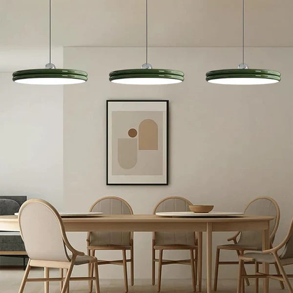 Modern Disc-Shaped Pendant Light – Minimalist LED Lighting for Dining and Living Room