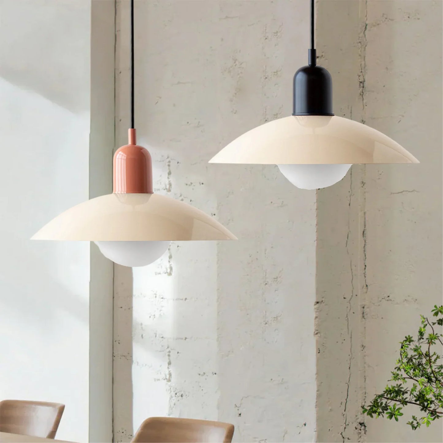Modern Pendant Light with Two-Tone Design