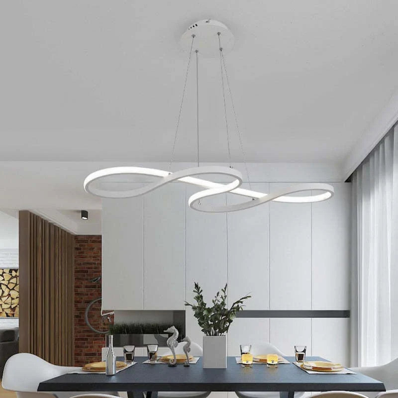 LED Pendant Chandelier in the Shape of Musical Notes – Creative Modern Ceiling Lighting