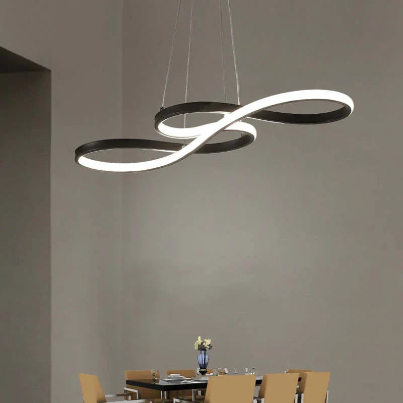 LED Pendant Chandelier in the Shape of Musical Notes – Creative Modern Ceiling Lighting