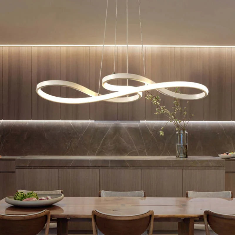 LED Pendant Chandelier in the Shape of Musical Notes – Creative Modern Ceiling Lighting