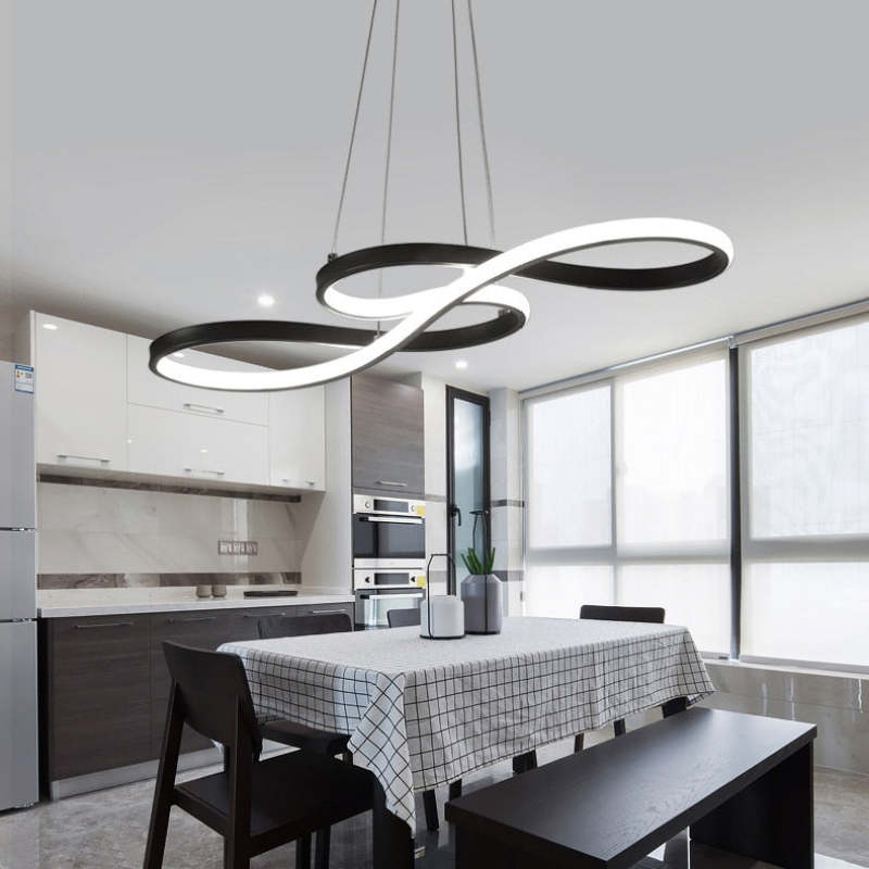 LED Pendant Chandelier in the Shape of Musical Notes – Creative Modern Ceiling Lighting