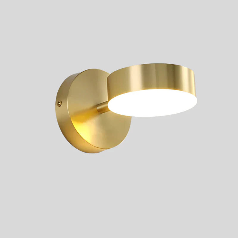 Modern LED Wall Light with Gold Finish