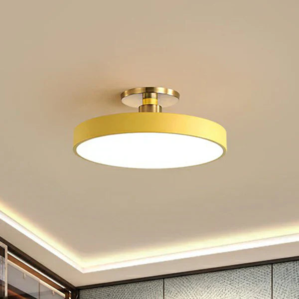 Scandinavian Style Round LED Ceiling Light