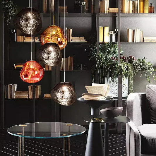 Designer Melted Sphere LED Pendant Lamp